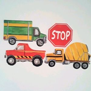 Truck, Vehicle Wallies (prepaste cutout)
